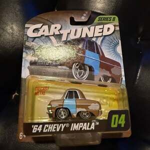 Car Tuned Series 8 '64 Chevy Impala Hoopties Diecast Metal Car #04 Cheech Chong
